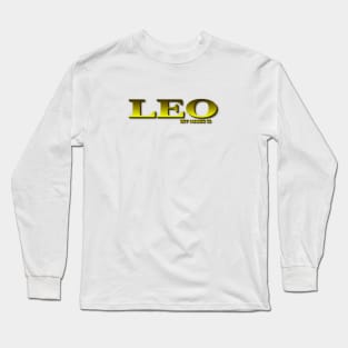 LEO. MY NAME IS LEO. SAMER BRASIL Long Sleeve T-Shirt